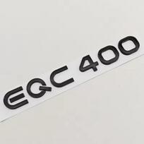 NEW Energy Car ABS Sticker Logo EQC400 Rear Trunk Badge Sticker Emblem Decals For Mercedes Benz EQC Class EQC 400 Accessories AZ1 black