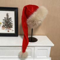 Santa Hat Soft Thicken Christmas for Stage Performance Festive Role Play