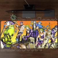 Anime Jojo Bizarre Adventure Mouse Pad PC Gaming Computer Keyboard Mousepad Xxl Offices HD printing gaming Nonslip base Desk Mat 30x60cm