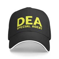 DEA Special Agent, Narcotics Special Agent. Baseball Cap Snap Back Hat New Hat Hip Hop Big Size Hat Girl Unisex's black