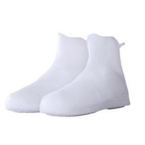 Waterproof Shoe Covers Anti Slip Rainproof Shoe Covers Reusable Rain Shoe Covers M white