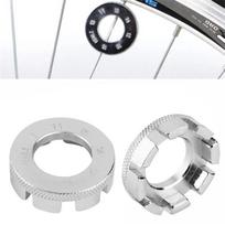 Durable Steel Spoke Wrench for Mountain & Road Bikes sidabras