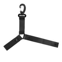 Portable Bobbles Holder Adjustable Strap Light Weight Pom Carriers Lanyard for Outdoor Cheerleaders Practice Enduring black