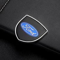 Metalinė Automobilio Kėbulo Bagažinės Shield Stiliaus Lipdukas Ženklelis Dekoracija Auto Aksesuarai Ford Focus Mk2 Mk3 Ranger Mondeo Mk4 Mustang Kuga gray