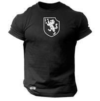 Celtic Shield T Shirt Gym Monster Clothing Bodybuilding Training Workout Exercise Boxing MMA Beast Lion Vikings Thor Odin Gymwear Tee Top S black