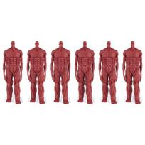 Ichiban Kuji Attack on Titan -Ground Roar- I Prize Ground Roar Figure Complete Set of 6 (Grayish Brown, -10cm) brown