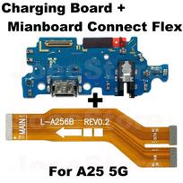 Įkrovimo prievado plokštė Samsung Galaxy A15 A25 A35 A55 5G A05 A05S Greito įkrovimo pagrindinės plokštės jungtis Įkrovimo USB doko lankstus kabelis For A25 5G USB Flex blue