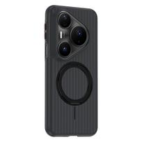 For Huawei Pura 80 Ultra Case Hard PC Ring Magnetic Wireless charging Protective Back Cover Case For Huawei Pura 80 Pro+ Shell Huawei Pura 80 Ultra juoda
