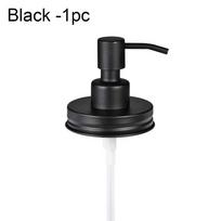 Steel Regular Mouth Rust Proof Liquid Soap Dispenser Lids Canning Lids Jar Caps Mason Jar Lid black-1pc
