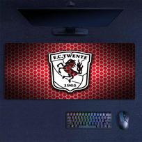 FC Twente Enschede Mouse Pad, Large Gaming Desk Mat, Non-slip XXL Mousepad for Laptop & Tablet, Mini PC Playmat with Stitched Edges 30cmx60cm(11.8x23.6inch) white