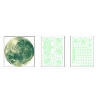 Astronaut Universe Space Wall Decals Glow in The Dark Stars Moon Stickers white