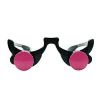 Halloween Glow Glasses Red Glowing Glasses Grim Reapers Cosplay Costume Light up Glasses Eyewear for Halloween Party 1 black