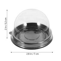 50 Pcs Dessert Packing Box Mini Cupcake Container with Lids Muffin Carrier Small Dome Box Party Favor Cake Packaging juoda