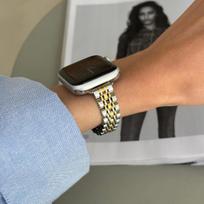Plonas nerūdijančio plieno metalinis moteriškas laikrodžio dirželis Apple Watch 38/40/41mm 42/44/45/46/49mm Tinka iWatch Series SE987654321 S10-46 45 44 42 49mm black