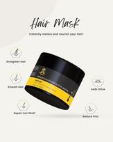 ALEZA Brazilian Blowout Plastia Mask Daily Care for Long-Lasting Smoothness & Ultimate Shine, Deep Repair Formula (HAIR MARK) 350ml