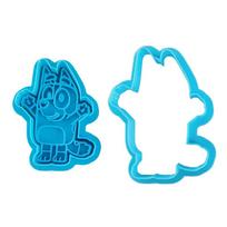 8 Stiliai Bluey Serija Sausainių Antspaudas Pelėsis Anime Figūrėlė Bluey Bingo Šuns Letena Kaulas Animacinis Spaudžiamas Formos Sausainių Pelėsis Kepimo Įrankiai