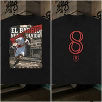 Rayo Vallecano Oscar Trejo T-shirt 2026 Summer New Men's Women's Gothic Hip Hop Oversized Cotton T Shirt Street Y2K L gray