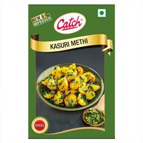 Catch Kasuri Methi Whole 50g Pack – Premium Dried Fenugreek Leaves for Curries, Rotis, Parathas, and Flavorful Cooking yellow