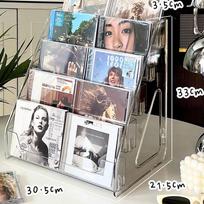 5/7 sluoksnių CD stovas, albumų vitrina, skaidrus laikymo stovas plokštelėms ir juostoms, daugiafunkcinis prekystalio vitrinos stovas A3