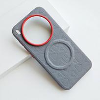For Vivo X300 X200 Ultra X300 Pro Case Shockproof Matte Magnetic Soft Hybrid TPU+Vegan Leather+Metal Back Anti-Fingerprint Cover vivo X200 Ultra gray
