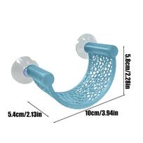 Betta Fish Tunnel Toy Hollow Sleeping Tube With Suction Cup Betta Hammock Hiddens Resting Tube For Fish Tank Decorations mėlyna