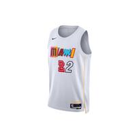Nike NBA Miami Heat Jimmy Butler City Edition Swingman marškinėliai Balti Unisex Streetwear DO9599-100 XL white