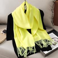 Naujas žieminis šiltas kašmyro šalikas moterims, madingas, vienspalvis, storas, kaip antklodė, pašmina skara, šalis, moteriškas bufanda, echarpe, foulard 33x180cm yellow