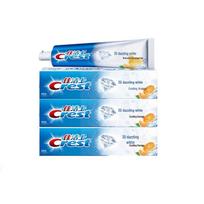 Crest 3D White Refreshing Ice Orange Toothpaste blue