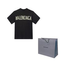 Balenciaga TAPE TYPE SS24 Marškinėliai Regular Fit Vyriški Tamsiai pilki 739784TOVA98519 S-Original Gift Bag pilka spalva