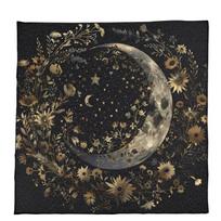 Foldable Tarots Practice Cloth Soft Mystical Themed Velvets Divination Cloth for Psychic Readings Decoration Gifting 75x75cm gray