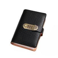 1pc Paper Money Storage Book Crocodile Pattern A6 Password Lock Wallet Cash Deposit Book Ledger Savings Book juoda