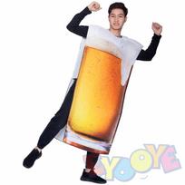 Helovino Alaus Festivalio Kostiumas Suaugusiems Vaikams Butelio Puodelio Apranga Cosplay Walking Maisto Šventės Rekvizitas Fancy Dress Adult Beer Costume black