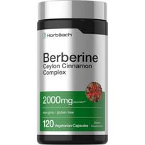 Count Pack Horbach Berberine Ceylon Cinnamon 2000mg 120 Tablets 1 pcs 840050602225 120 of 1