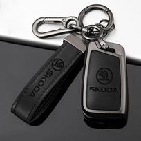 Automobilio atlenkiamo pultelio dėklas Dangtelis Apsauginis Korpusas Maišelis Skoda Octavia A5 A7 Fabia Superb Kodiaq Karoq Raktų pakabuko Aksesuarai black