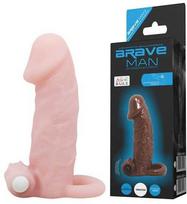 LYBAILE Brave men Vibro Penis Sleeve Flesh