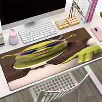 Shrek Theme Mouse Pad, Non Slip Rubber Base, Multifunctional Office & Home Decor, Perfect for Workspace Personalization. 30cmx60cm brown