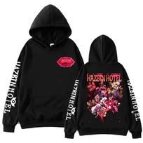 Hazbin Hotel Alastor Print Hoodie Man Woman Hara XS juoda