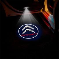 Automobilio durų LED HD projektoriaus lempa Belaidės pasitikimo šviesos Citroen Celysee C6 C3 C5 C1 C2 C4 Aircross Picasso Cactus Saxo Grand uh2 blue