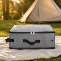 Foldable Cat Litter Box Odor Control Travel Toilet pilka spalva