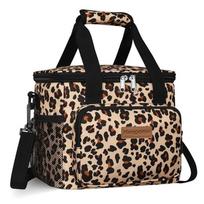 Large 15L Insulated Cooler Bag Picnic Hiking Camping Travel Waterproof Leakproof Oxford Fabric Shoulder Tote Plaid