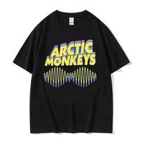Vintažiniai mėgstamiausi blogiausių košmarų marškinėliai Arctic Monkeys 505 Lyrics Spausdinti marškinėliai vyrams Moterims Hip Hop Punk Oversized marškinėliai L gray
