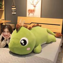 60/80/110/130/150cm milžiniški dinozaurų pliušiniai žaislai lėlė pagalvė miegojimo Kawaii didelė dekoracija gyvūno lėlė minkšta pagalvė vaikui 80cm