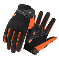 Summer Full Finger Motorcycle Gloves Men Breathable Touch Screen Motorbike Motocross Moto Biker Gloves Motorcycle Accessories L black