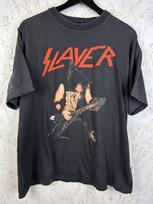 90s Vintage Slayer Spiral Designs Single Stitch Rare Boot Thrash Metal T-Shirt L Unisex T-Shirt L gray