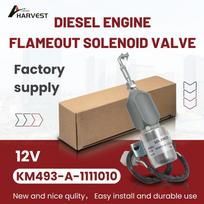 KM493-A-1111010 Flameout Solenoid Valve 12V Generator Accessory Flameout Switch Shutdown Flameout Solenoid Valve KM493-A-1111010  12V