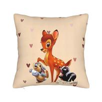 Cartoon Deer  Bambi Pillowcase Polyester Cushion Cover Decor  Pillow Case Cover Home Square 45X45cm 30cmx30cm