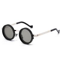Brand Punk Polarized ND9 Adjustable Dimming Sun Glasses Men Women Round Sunglasses Men's Fishing Eyeglasses Outdoor Shades UV400 gray