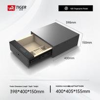 TIGER paslėptos stalčiaus spintos seifas gray