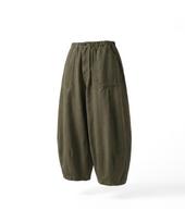 ANGLAN Herringbone Fatigue Balloon Pants - Khaki Khaki/1 gray