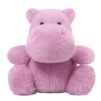 26CM Stuffed Soft Elephant Frog Cow Monkey Peluche Toy Lovely Sitting Animal Doll Cartoon Hippo Fox Plush Doll Home Decoration pink